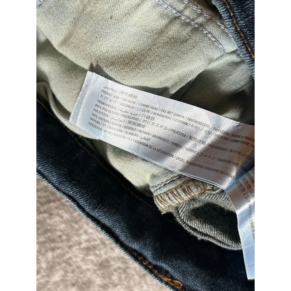 Hollister Bootcut Jeans Mens‎ 34x30 Dark Wash Denim Blue Fits 34x29